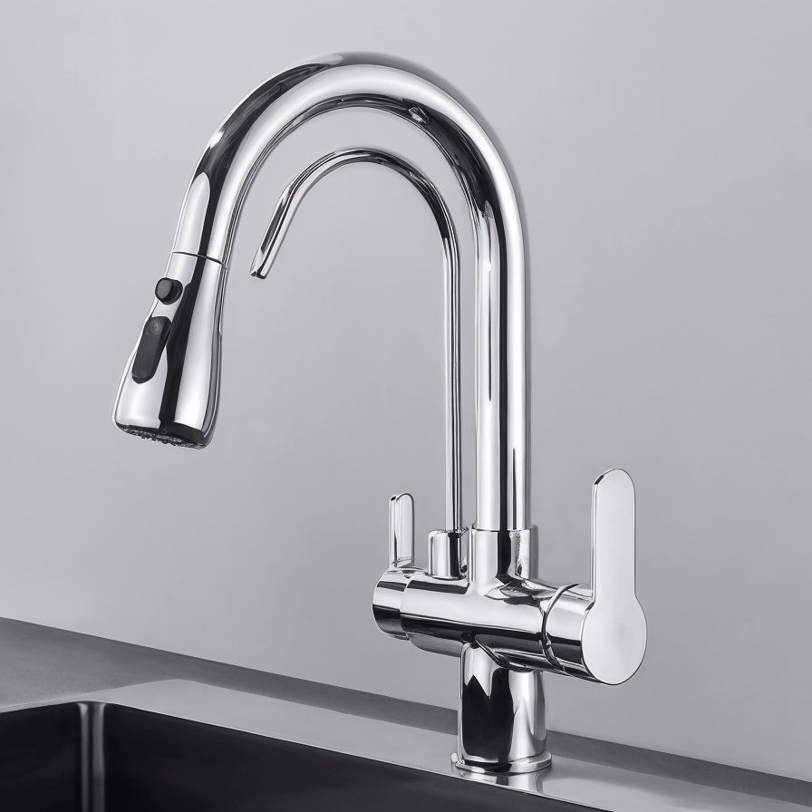 Robinet chromé Stillavia, une finition nette et durable pour cuisine ou salle de bain