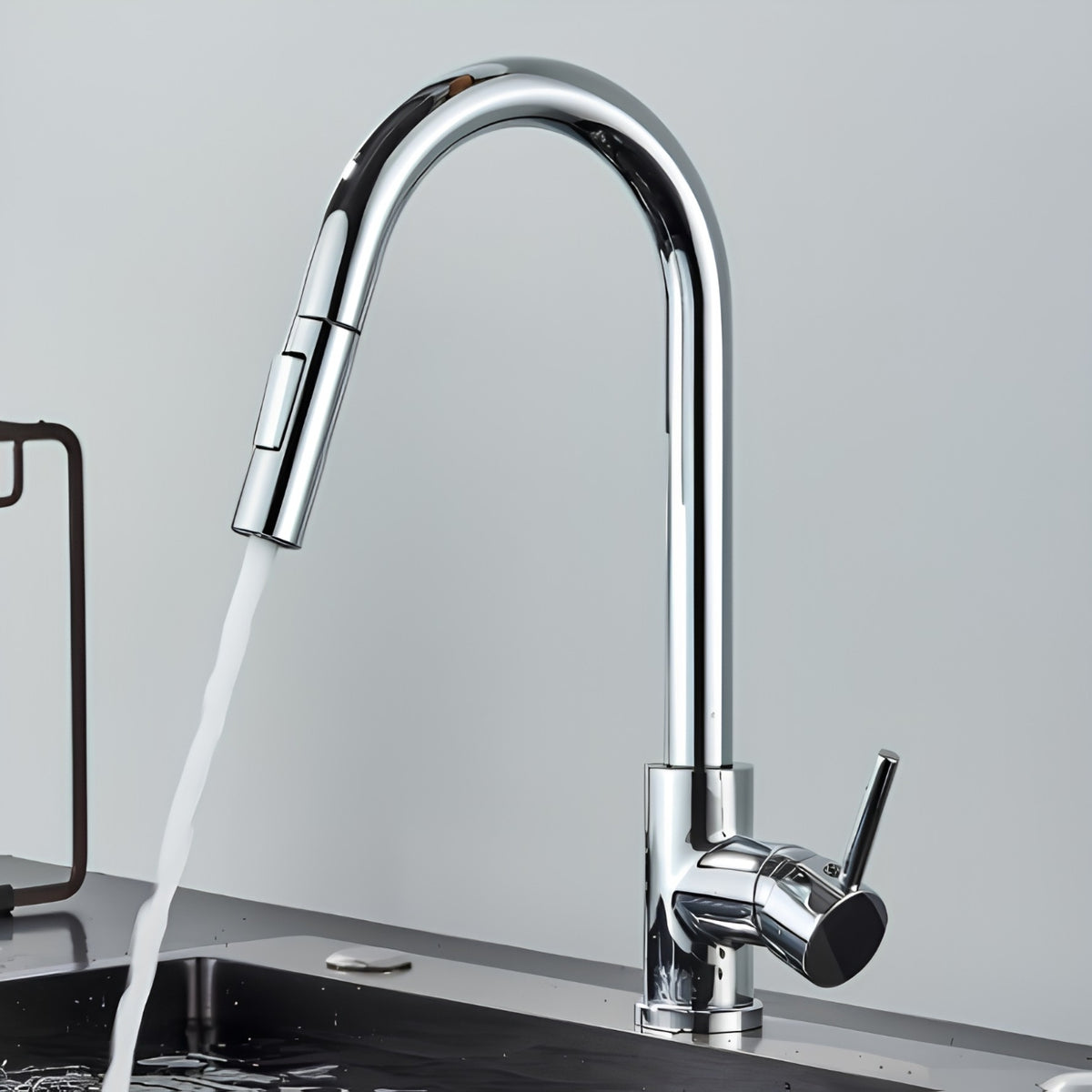 Mitigeur de Cuisine Rétractable à Douchette Filtrante Deux Fonctions – Flux®