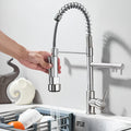Mitigeur de Cuisine Double Bec Pivotant avec Douchette Extractible – Duo®