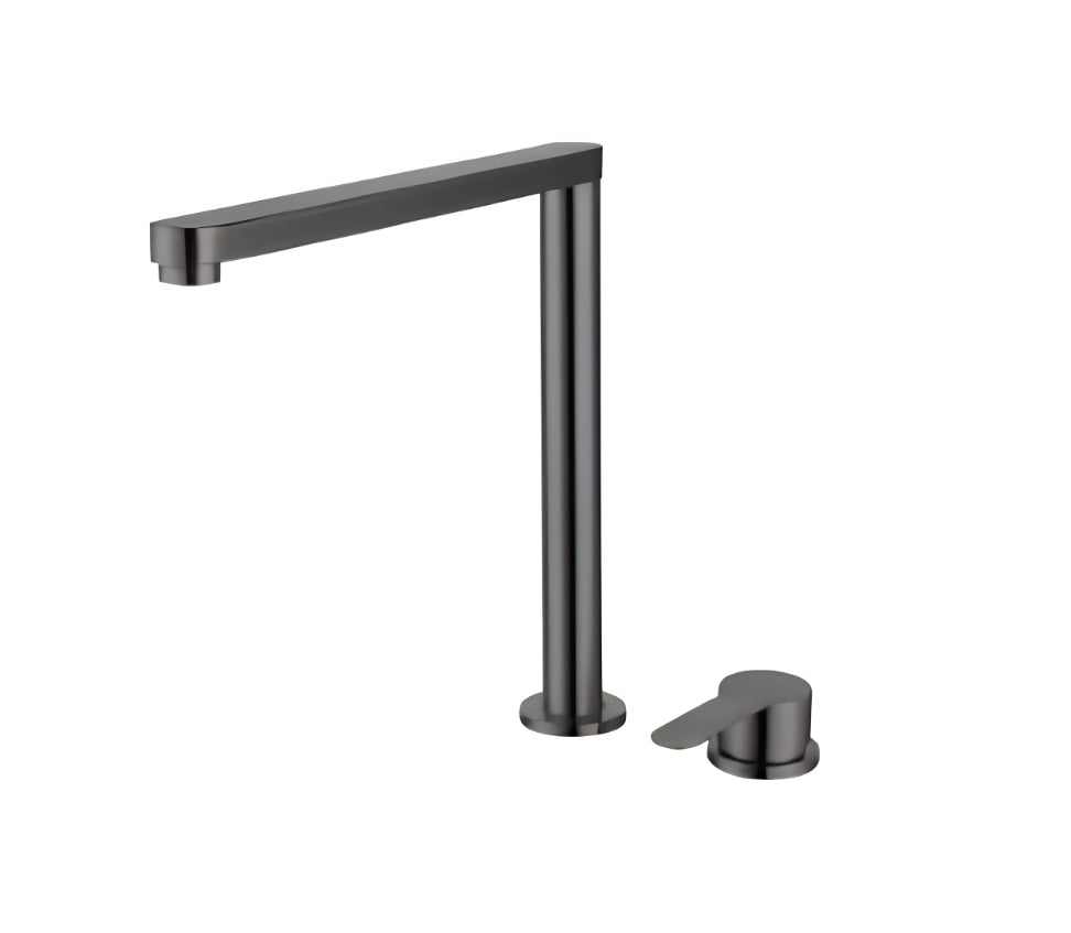 Robinet de Cuisine Pliant à Levage Caché Double Trou – Angle®