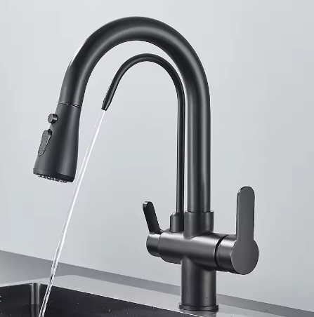 Trio® petit modèle – en fonctionnement, eau qui coule