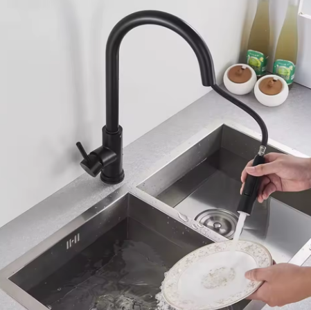 Flux® Noir – en fonctionnement, eau qui coule