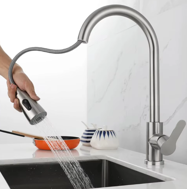 Élan® Chrome – en fonctionnement, eau qui coule